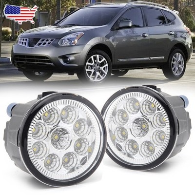 For Nissan Rogue 2011 2012 2013 PAIR LED Front Bumper Fog Light Lamp Left&Right