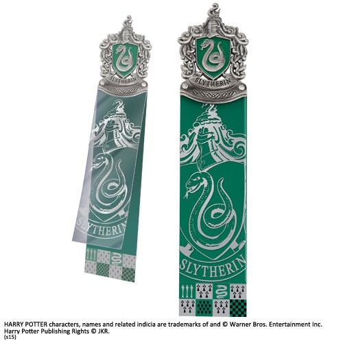 Harry Potter Slytherin Crest Bookmark - Lesezeichen Slytherin Noble Collections-image
