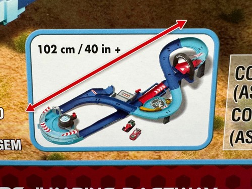 Pixar Cars GRC JUMPING RACEWAY Global Racers Cup RACE TRACK McQueen FRANCESCO - Foto 8 di 12