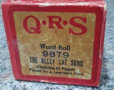 QRS Word Roll 9879 - "The Alley Cat Song" Player Music Roll