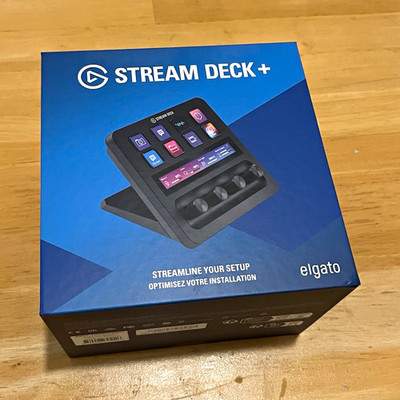 Elgato Stream Deck Plus + Black Audio Mixer Studio Controller