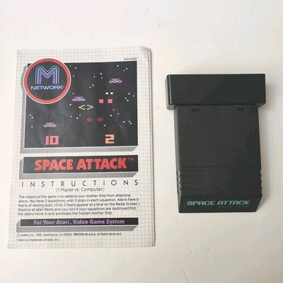 Atari Space Attack (Atari/Mattell 1982) Includes BOOKLET