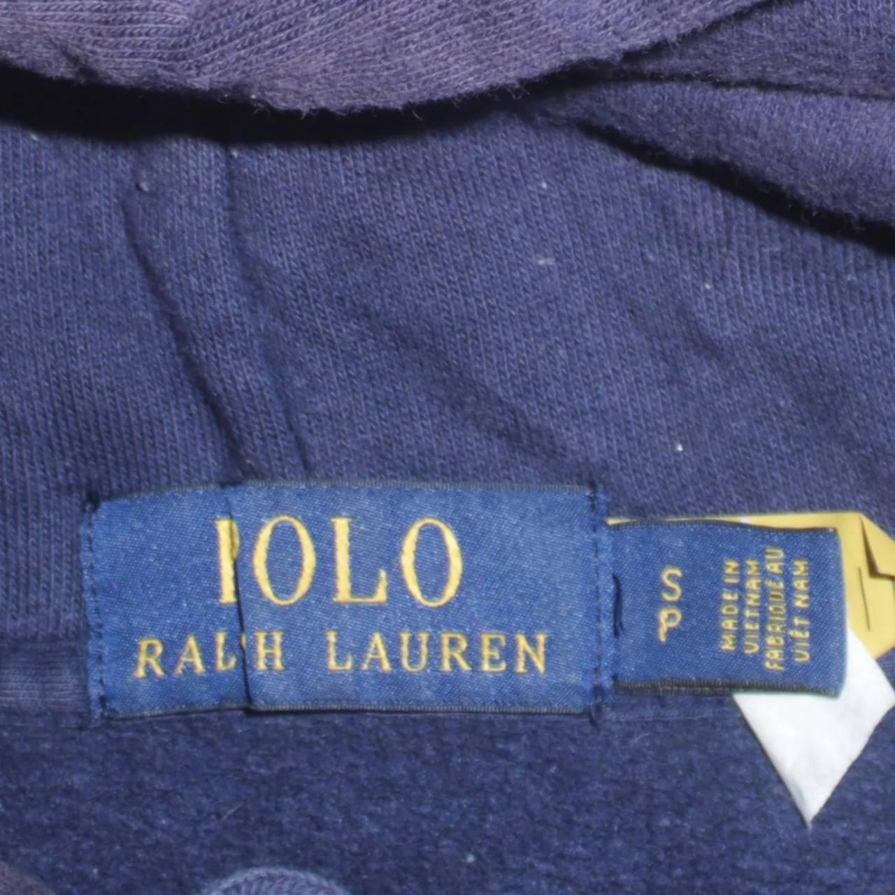 Polo Ralph Lauren 90's Lightweight Pullover Hoodie Small Navy Blue image 7
