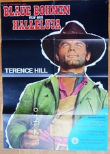 Filmplakat BLAUE BOHNEN FÜR EIN HALLELUJA A1 Kinoposter Terence Hill SELTEN 1973