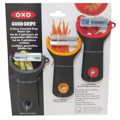 OXO Good Grips Gemüseschäler 3-teiliges Vorbereitungsset sortiert Julienne