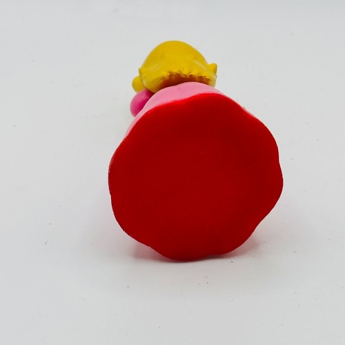 Princess Peach Figure Super Mario Bros Nintendo Pink Dress Cake Topper Toy - Picture 5 of 5