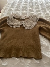 Zara Jumper Brown Size Small Great Condition