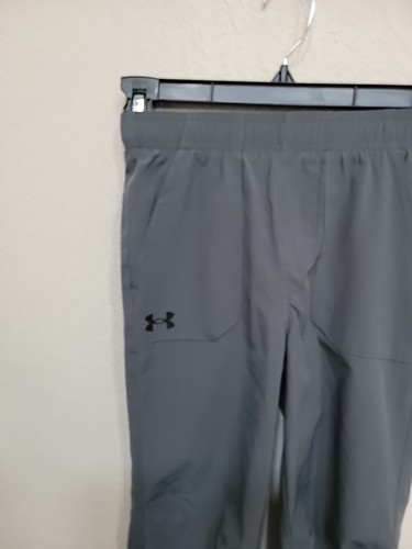 Under Armour Boys Size 6 Gray Poly/Spandex Pull On Elastic Waist Pant Tech - Picture 4 of 15