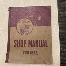 1942 Cadillac Shop Manual--rare Original Copy.
