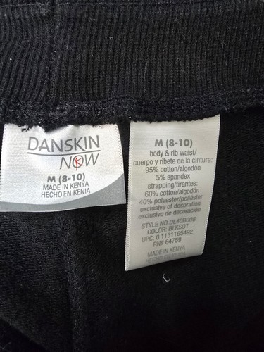 Pantalones negros deportivos Danskin Now para mujer - M (8-10) - Imagen 4 de 4