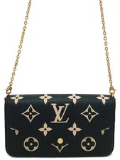Louis Vuitton Bicolor Monogram Empreinte Pochette Felicie M80482 Leather