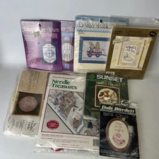 Cross Stitch & Needle Work New Sealed Lot Of  8 Mixed Brands