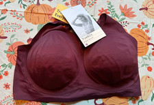 True  Co Scoop with Lift Bra Burgund Wireless Women's Sz XL NEW