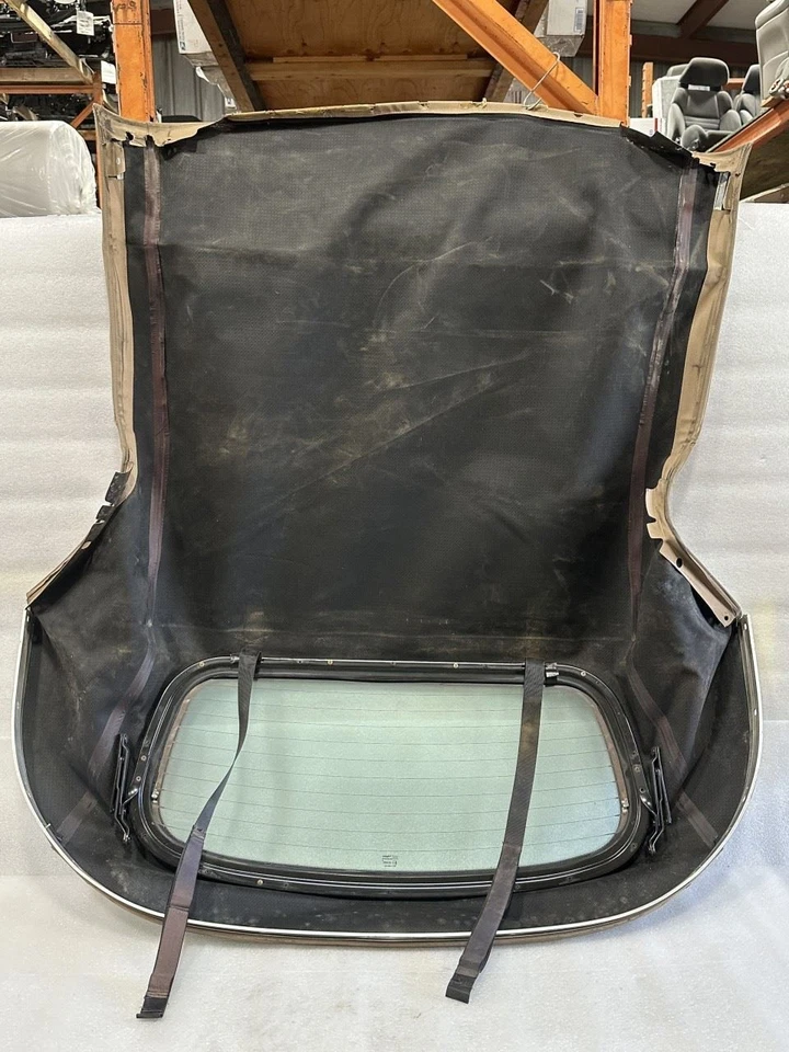 2003 2004 2005 2006 JAGUAR XK8 CONVERTIBLE ROOF SOFT TOP WITH BACK GLASS BEIGE - Изображение 4 из 4