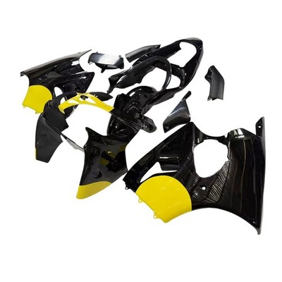 For Kawasaki Ninja ZX6R ZX600J 2000 01 2002 Black Yellow Fairings Bodywork Cover