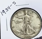 1934-S Walking Liberty Half Dollar. 90% Silver. #1717