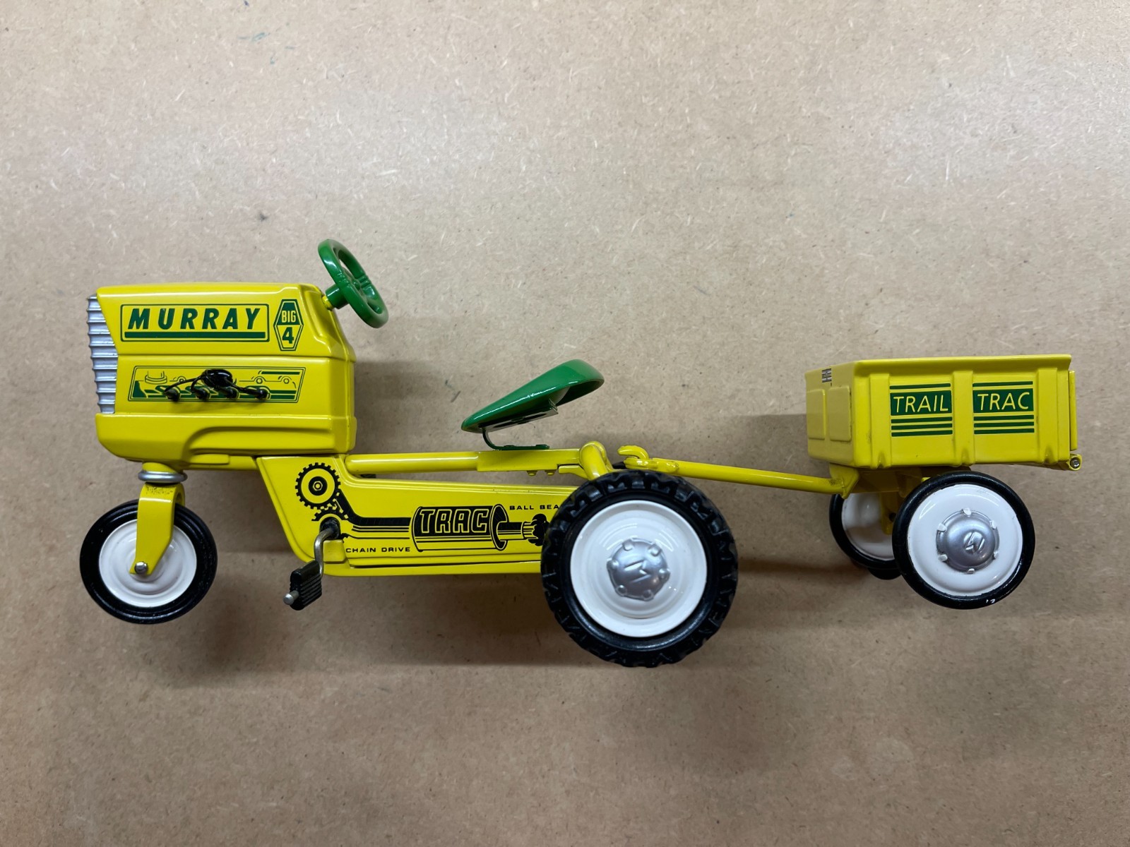 Hallmark 1961 Super Deluxe Murray Tractor & Trailer Kiddie Car - 10