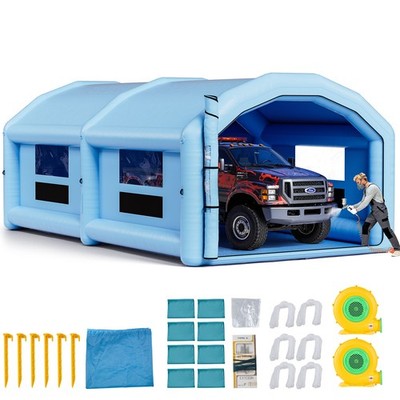VEVOR Inflatable Paint Booth Inflatable Spray Booth 32.81 x 19.69 x 13.12 ft