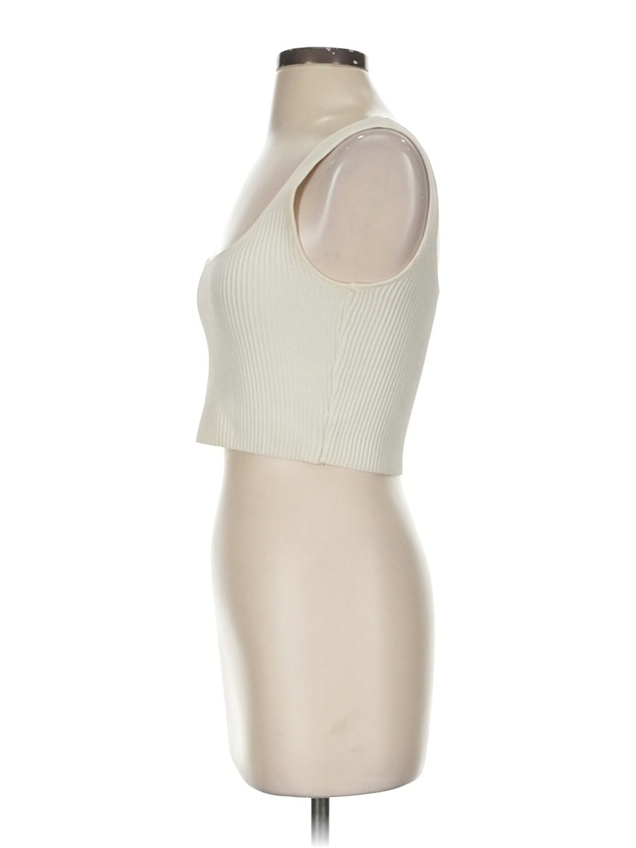 Polly Women Ivory Tube Top S View 4