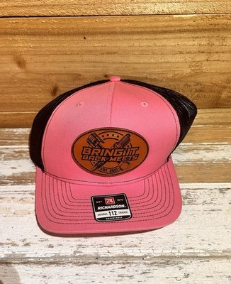 Women s ADJ Mesh Trucker Hat/Richardson 112 /Pink/Black  Bring It Back Meets 