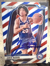 2024 Panini Prizm Jared McCain Red White Blue Prizm #222 RC Auto Hand Signed 🔥