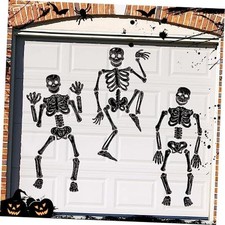 3 Sets Halloween Skeleton Garage Door Magnets 42.9 Inches Skeleton Skull