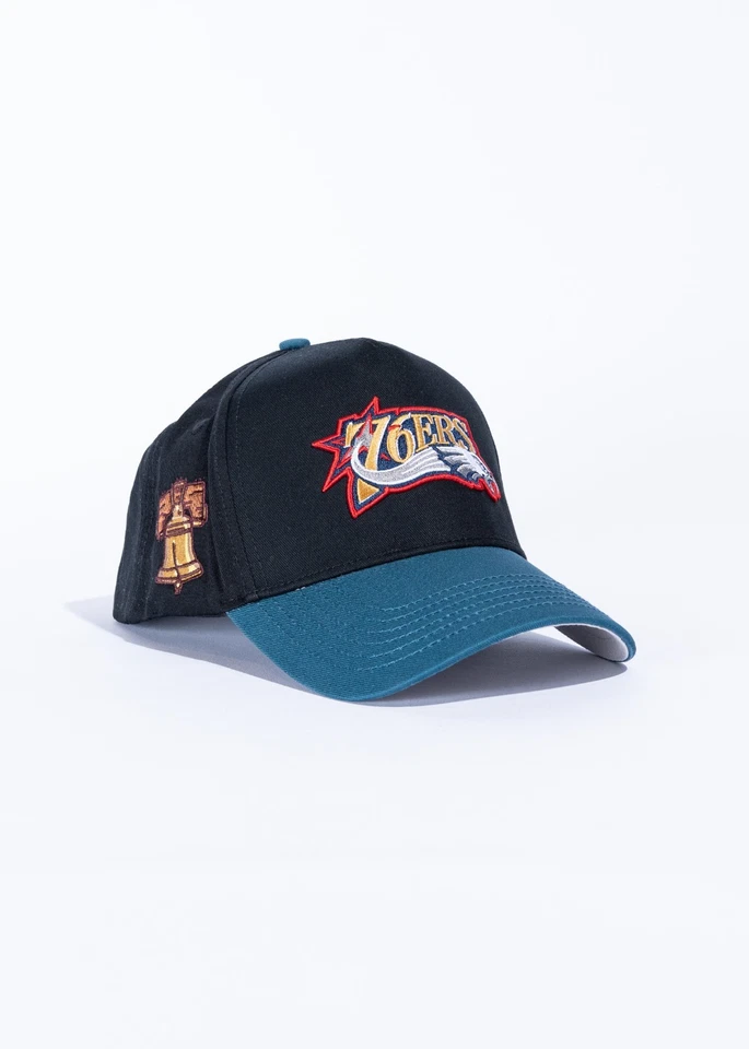 Gorra Philadelphia Eagles X 76ers negra/verde con cierre a presión talla única Foto 3 de 4