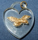 WW2 ROYAL AIR FORCE RAF MILITARY SWEETHEART BADGE FOB PENDANT WORLD WAR II