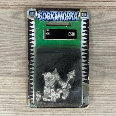 1 ORK NOB GORKAMORKA Blister Warhammer 40K Games Workshop ORKS 1997 NOBZ