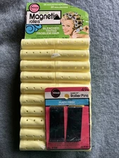 VINTAGE Beauty Shop MAGNETIC 36 Rollers Small Medium Wil-Hold NEW Sealed PINS !!