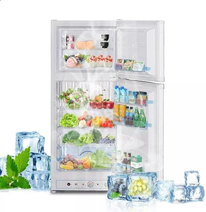 Smad 6.5 Cu.Ft Gas Fridge Freezer Motorhome Caravan Cottage LPG/Electric White