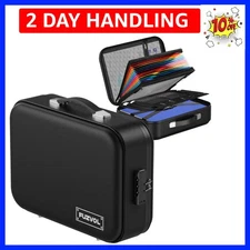 New Black fireproof and waterproof safe,folder and file box with key lock