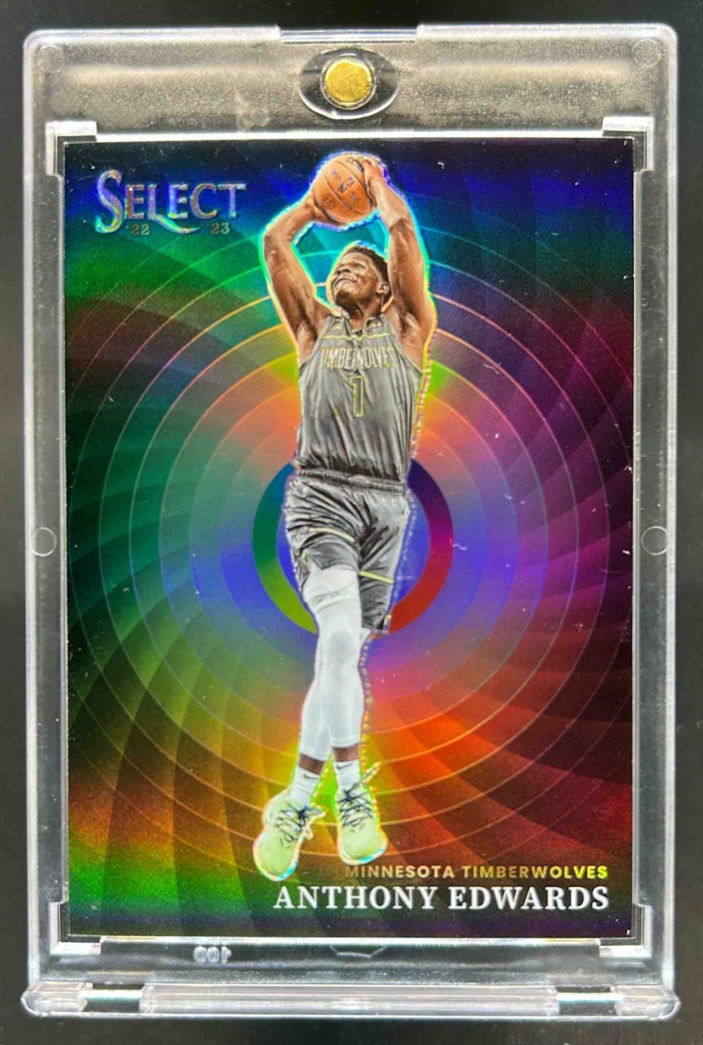 2022-23 Select Anthony Edwards Color Wheel SP #6 Timberwolves
