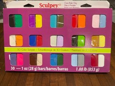 Sculpey III Premium Oven Bake Polymer Clay 30 Color Multi-Pack Set Sampler NIP