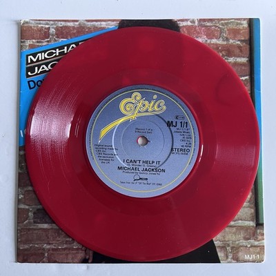 MICHAEL JACKSON Don't Stop 'til You Get Enough 45 RPM UK Red Vinyl 1983 MJ1-1
