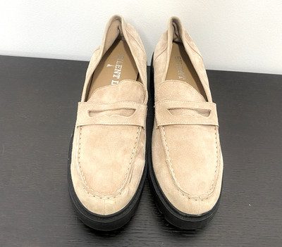Silent D Suede Chunky Platform Loafers Xain 39 Anthropologie Leather Upper Light
