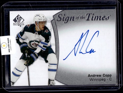 2021-22 SP Authentic Sign of the Times Andrew Copp Auto #SOTT-CP Winnipeg Jets - Picture 1 of 2