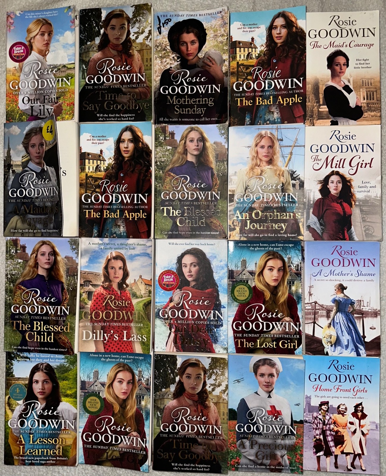 Rosie Goodwin Book Bundle - Drama, Romance, Womens Fiction, History, War