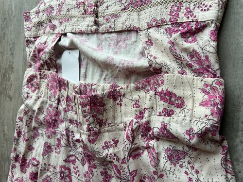 $439 MISA Los Angeles Floral Frankie Jumpsuit Designer Boho Linen Blend M READ - Picture 15 of 22