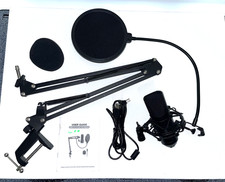 Microphone, USB Condenser Microphone Podcast Bundle Kit, Podcast, Gaming