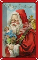Blechschild 30X20 Cm Weihnachtsmanne Santa Fest Deko Geschenk Metall Schild