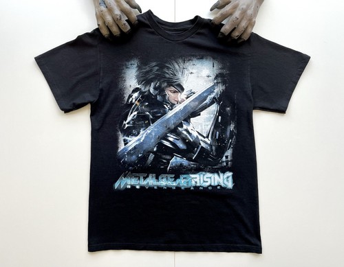 Metal Gear Rising Revengeance Black T-Shirt Gaming Raiden Graphic Tee Size Med - Imagen 2 de 16