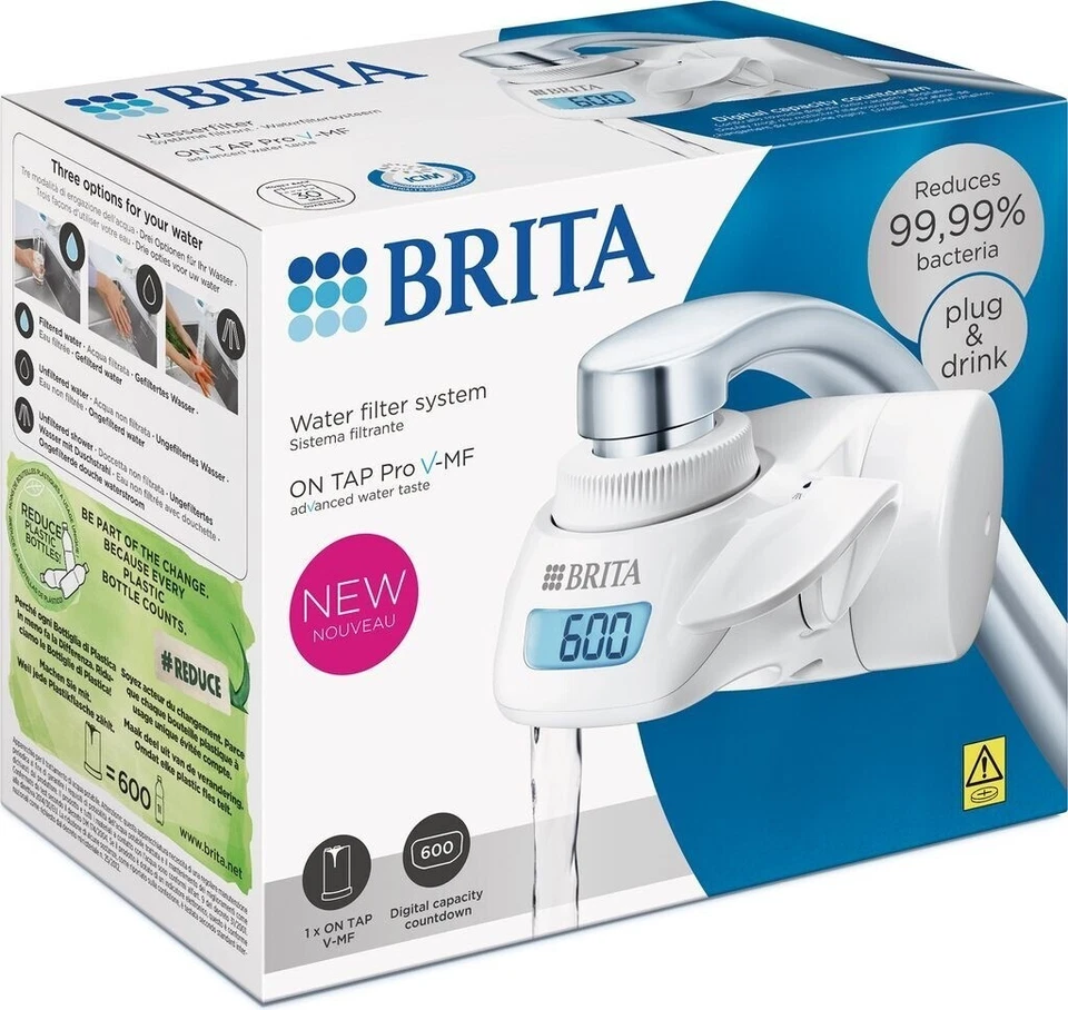 Brita ON TAP PRO V-MF Sistema Filtro Acqua da Rubinetto 5 Fasi Display Digitale - Immagine 2 di 4