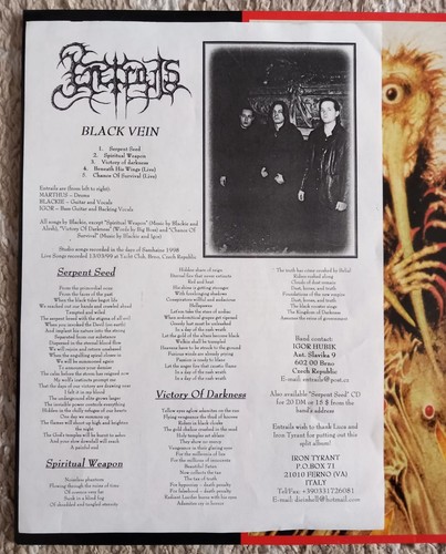 LP Death Metal Rock"Necroflesh - Ancient Gods of Evil / Entrails- Black Vein" - Bild 5 von 7