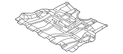 Genuine Nissan Under Cover 75881-6RR0A | eBay