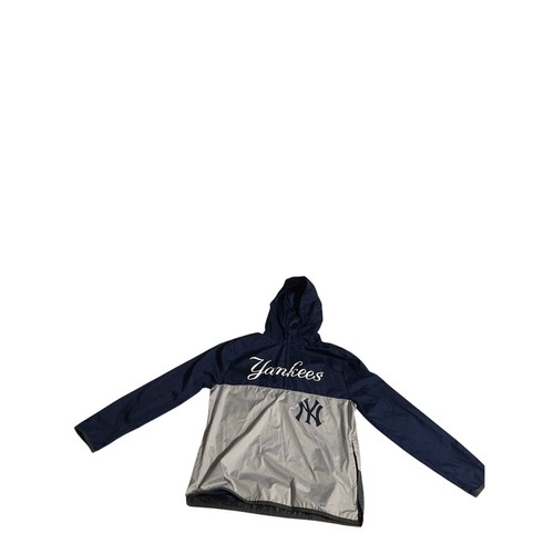 New York Yankees Youth Grand Slam Colorblock Hoodie - Navy/Gray - Sz M