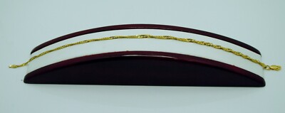 STERLINGSILBER EINZIGARTIGES GOLDFARBENES ARMBAND 10,0'' #FMO709