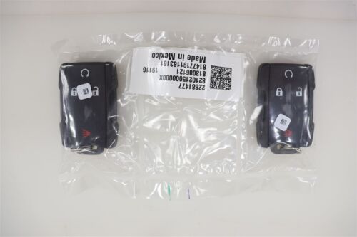 NEW OE GM Remote Start Hood Latch & Key Fob Set 84424019 Chevy Silverado HD 2019 - Picture 3 of 8