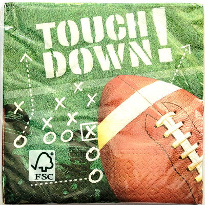 16 Servietten Touch Down Football 33x33 cm 2-lagig Tischdeko Amscan 9912279 OVP