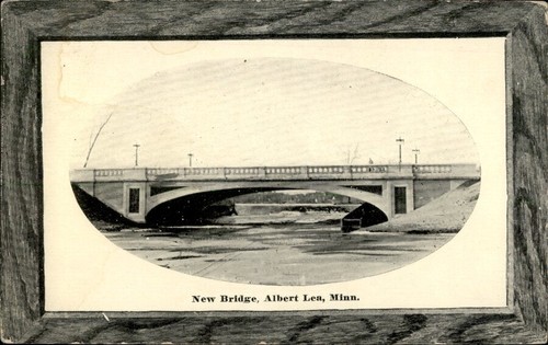 Albert Lea, MN New Bridge Freeborn County Minnesota Postkarte - Bild 1 von 2